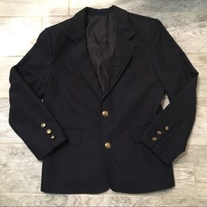 Boys’ Wool Blazer, Navy